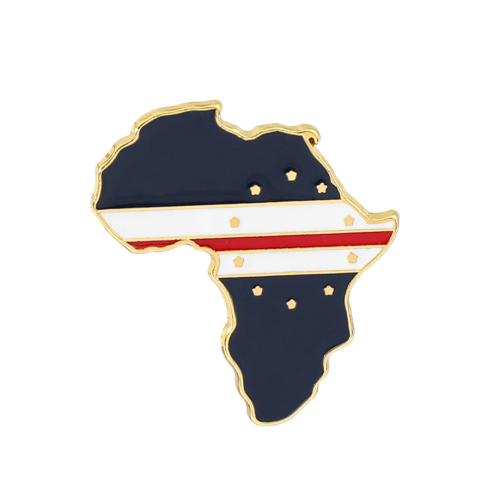 Africa Map Nigeria Somalia Mozambique Brooch Accessories