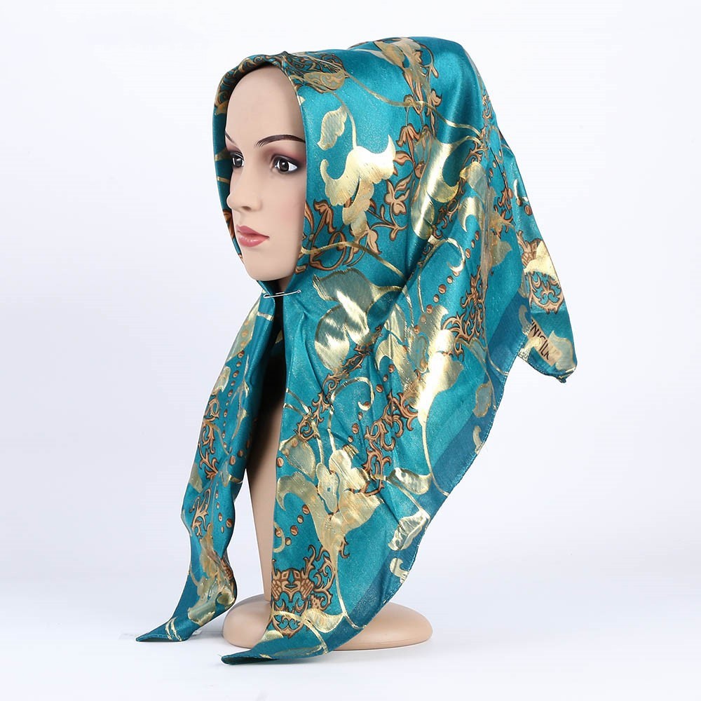 women's silk scarf cover printed jacquard scarf