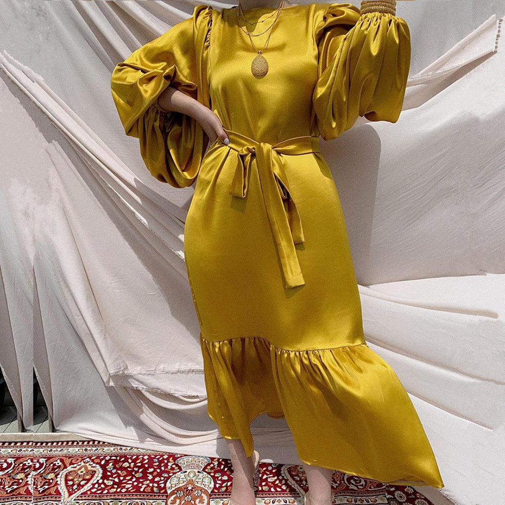 Luxury Sage Abaya – Regal Touch Edition