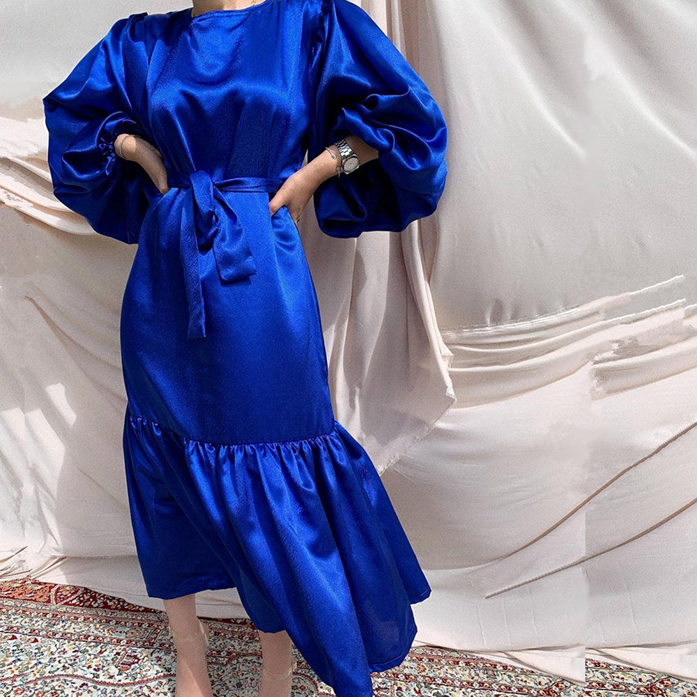 Luxury Sage Abaya – Regal Touch Edition