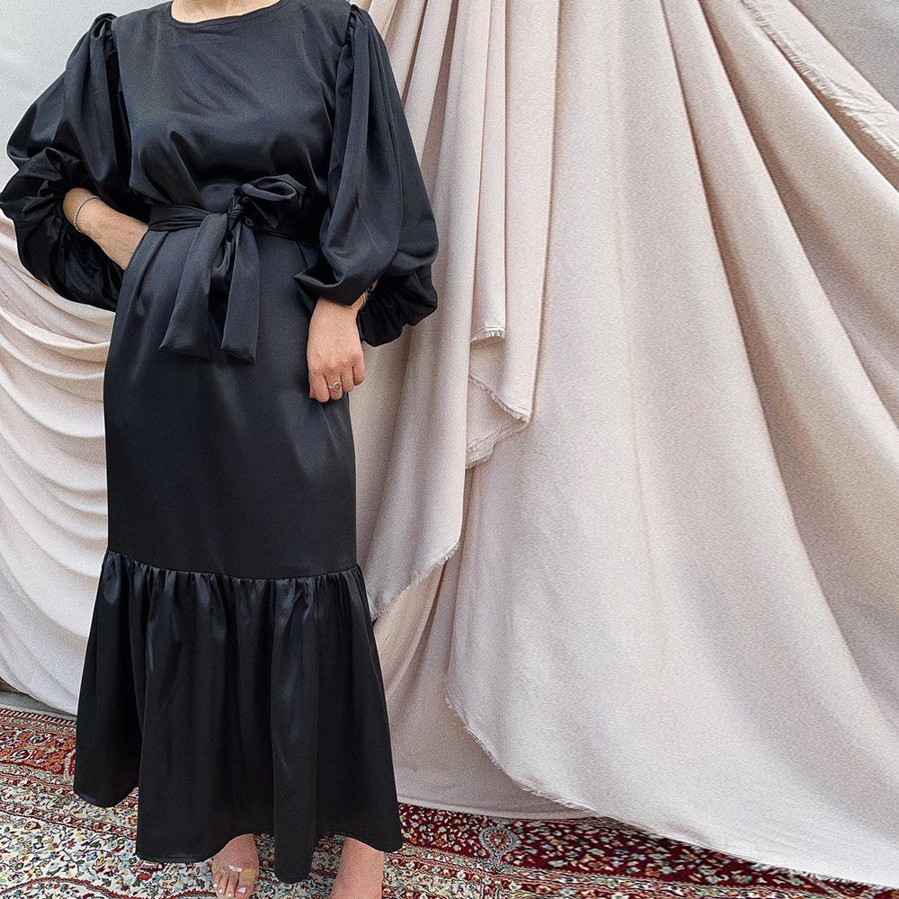 Luxury Sage Abaya – Regal Touch Edition