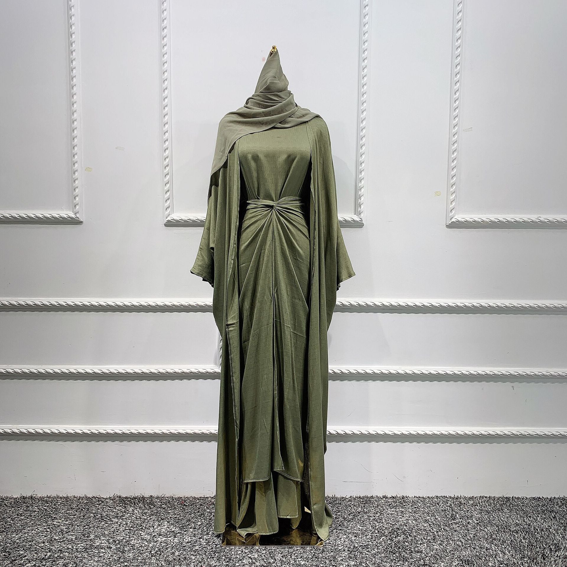 Muslim Women’s Kaftan Abaya Set – Dubai & Turkish Style