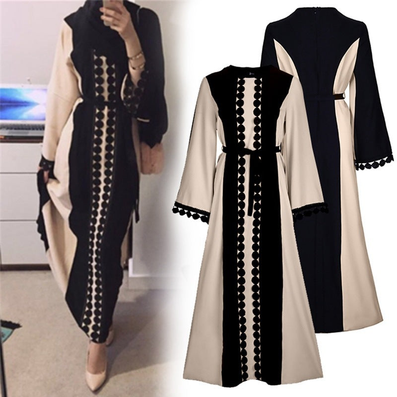 Lace Patchwork Abaya – Middle Eastern Style