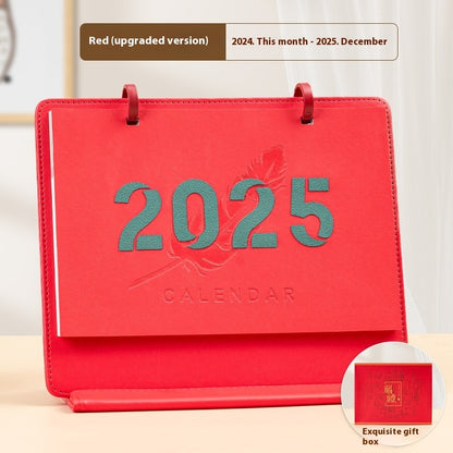 2025 Creative Magnetic Leather Frame Desk Calendar