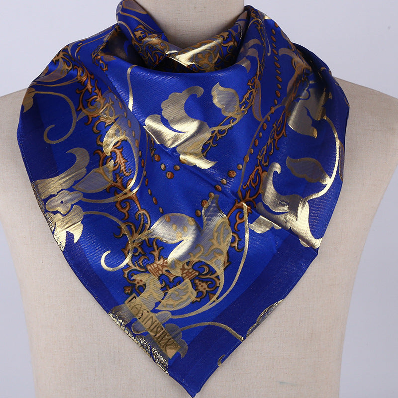 women's silk scarf cover printed jacquard scarf