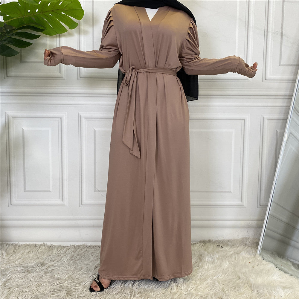 Fashion Women's Solid Muslim Cardigan