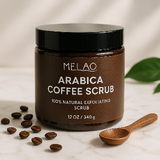 MELAO Arabica Coffee Scrub – Exfoliating Body Scrub (10oz)