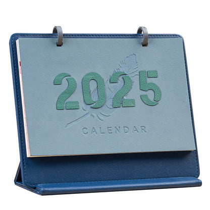 2025 Creative Magnetic Leather Frame Desk Calendar